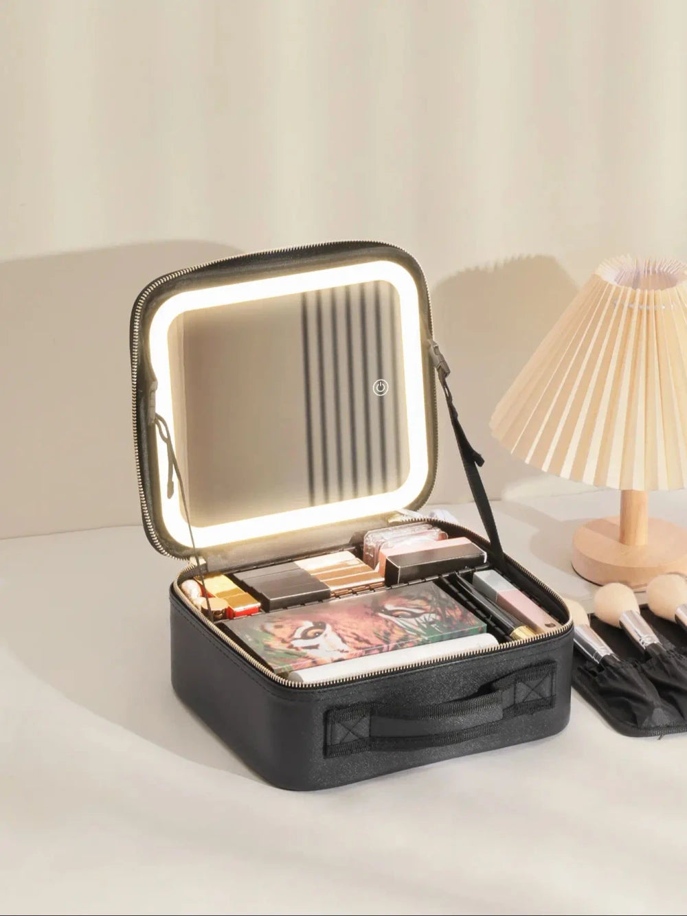 Maletín de Maquillaje Portátil con Espejo