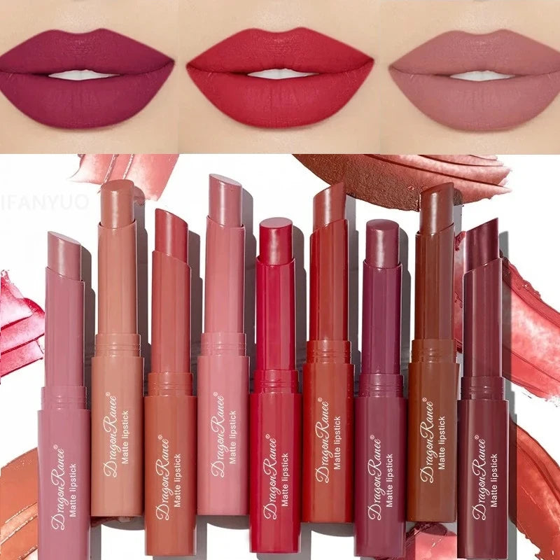 Labial Mate Terciopelo Resistente Agua