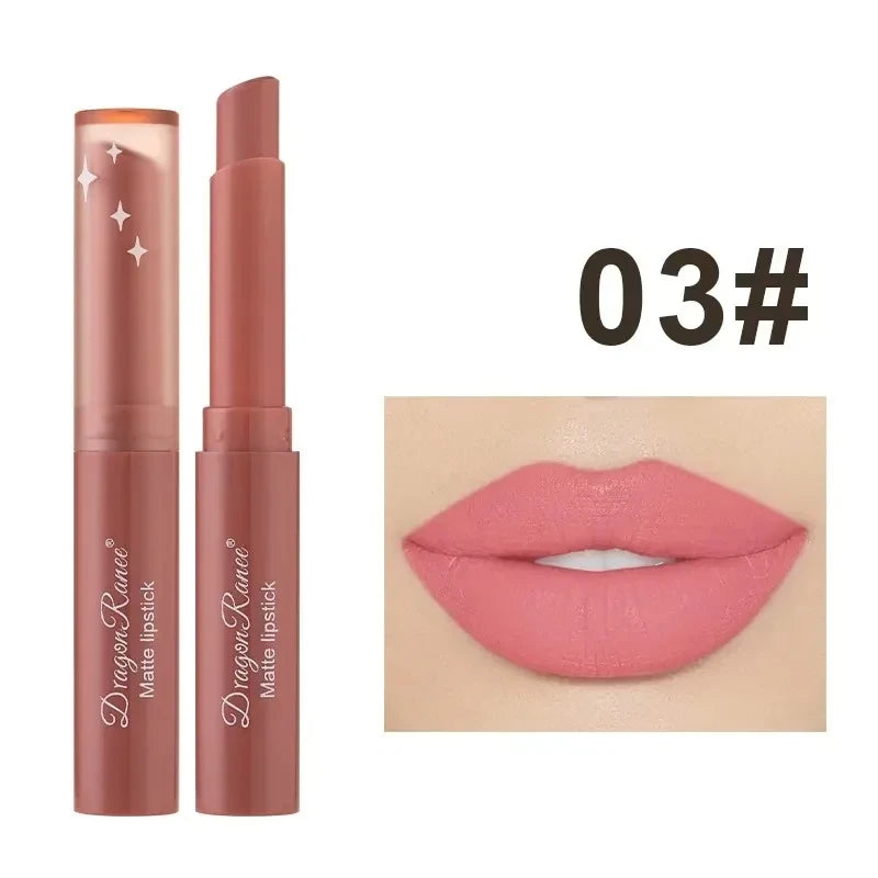 Labial Mate Terciopelo Resistente Agua